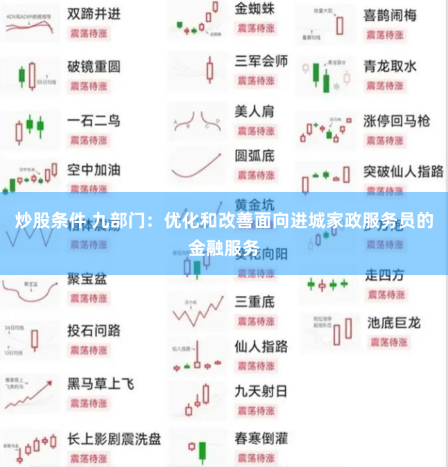 炒股条件 九部门：优化和改善面向进城家政服务员的金融服务