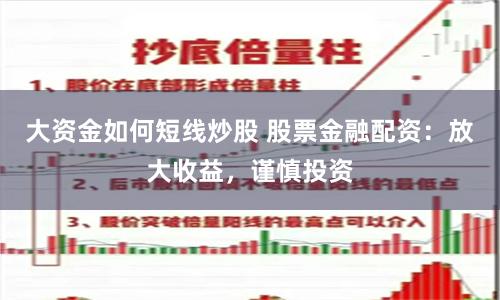 大资金如何短线炒股 股票金融配资：放大收益，谨慎投资