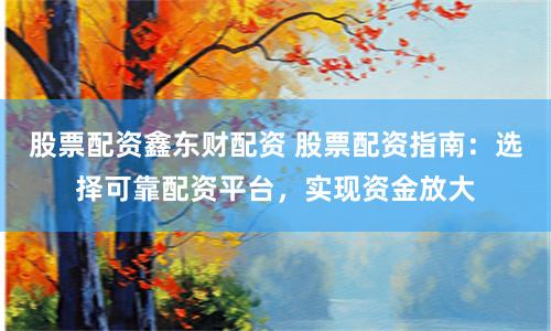 股票配资鑫东财配资 股票配资指南：选择可靠配资平台，实现资金放大